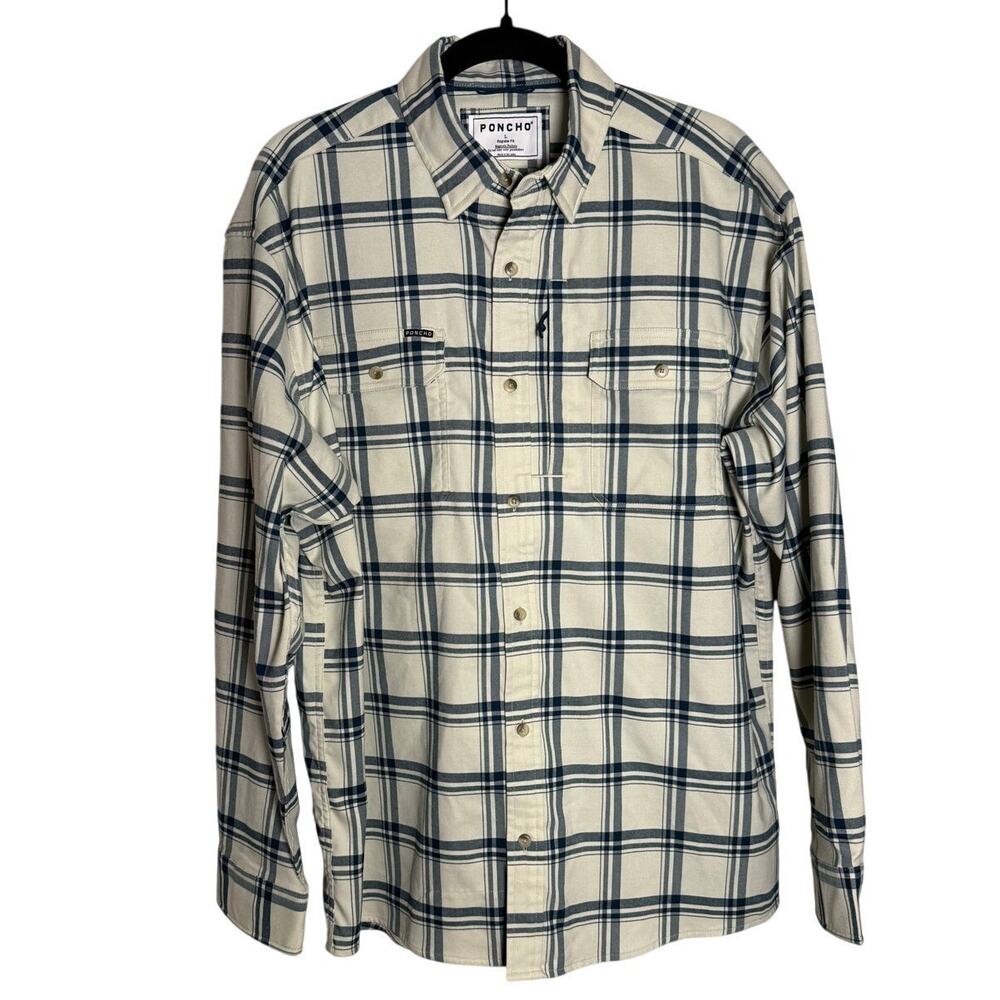 Poncho Outdoors "The Monterey" Midweight Performance Flannel Shirt Men’s Sz. L - Picture 3 of 7
